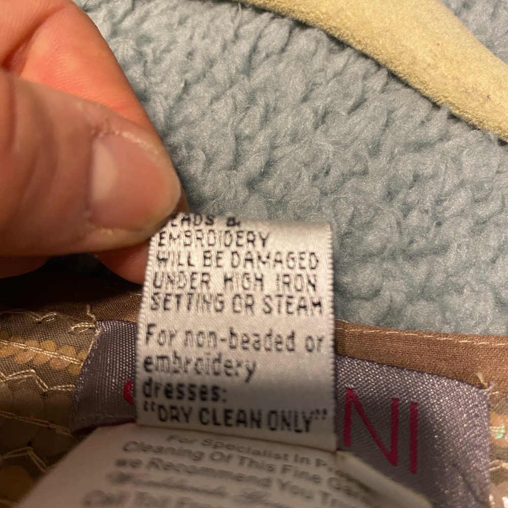 Jovani 100% silk and sequins cocktail dress - Picture 6 of 7